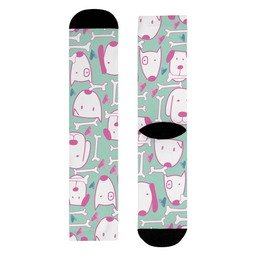 Cute Dog  Socks — Colorful Dog Design (Every Purchase Helps Rescue Dogs)