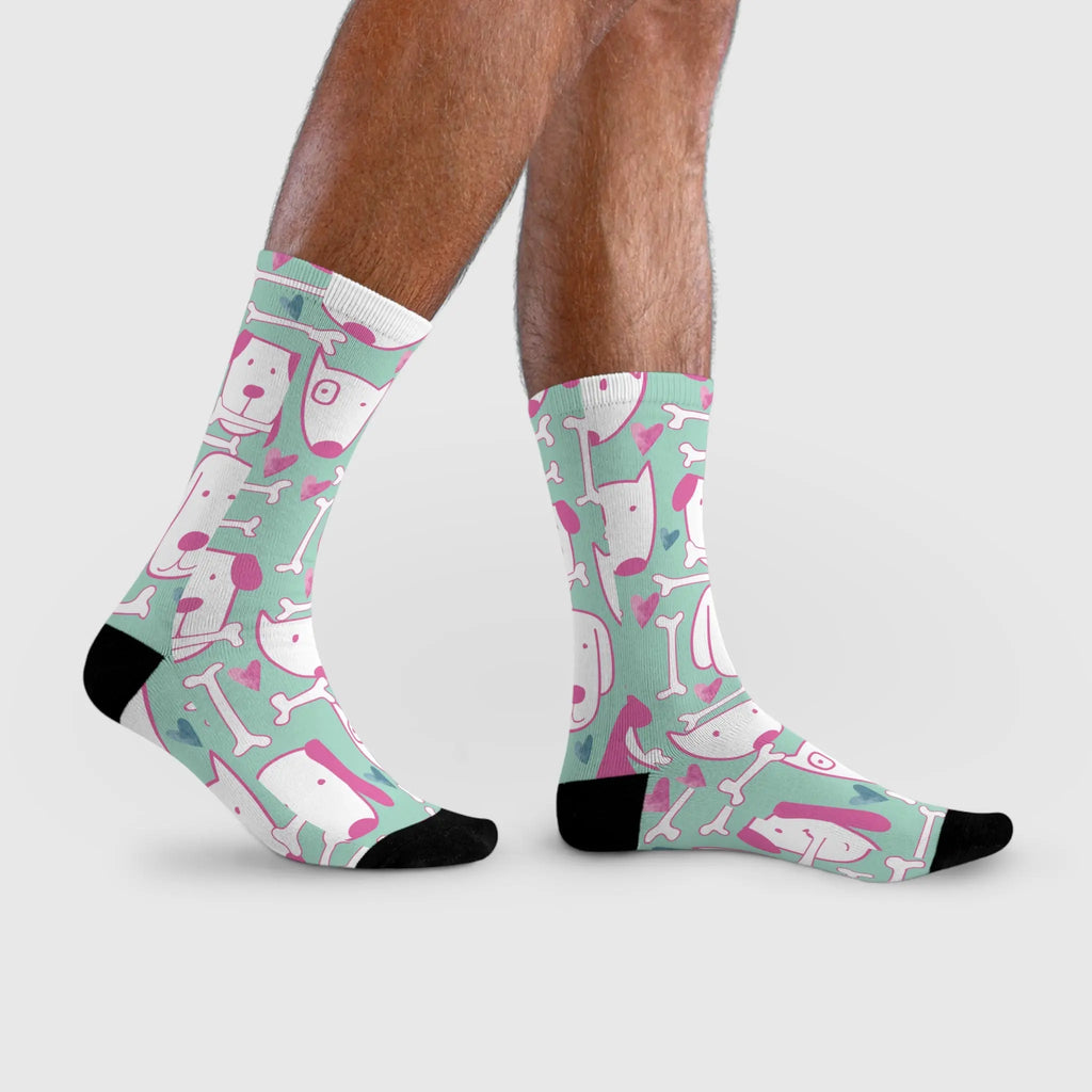Cute Dog  Socks — Colorful Dog Design (Every Purchase Helps Rescue Dogs)