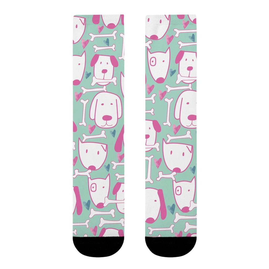 Cute Dog  Socks — Colorful Dog Design (Every Purchase Helps Rescue Dogs)