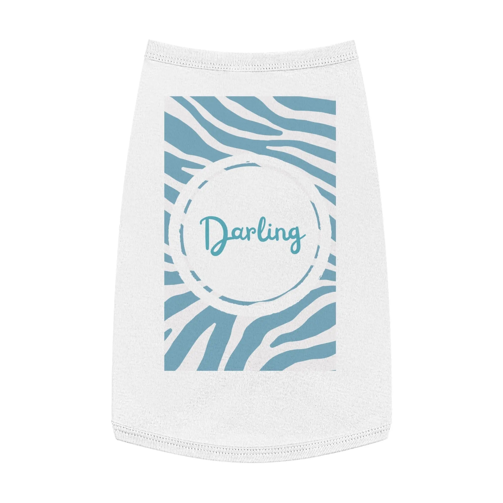 Pet Tank Top — Blue Zebra 'Darling' Dog Shirt Every Purchase Helps Rescue Dogs