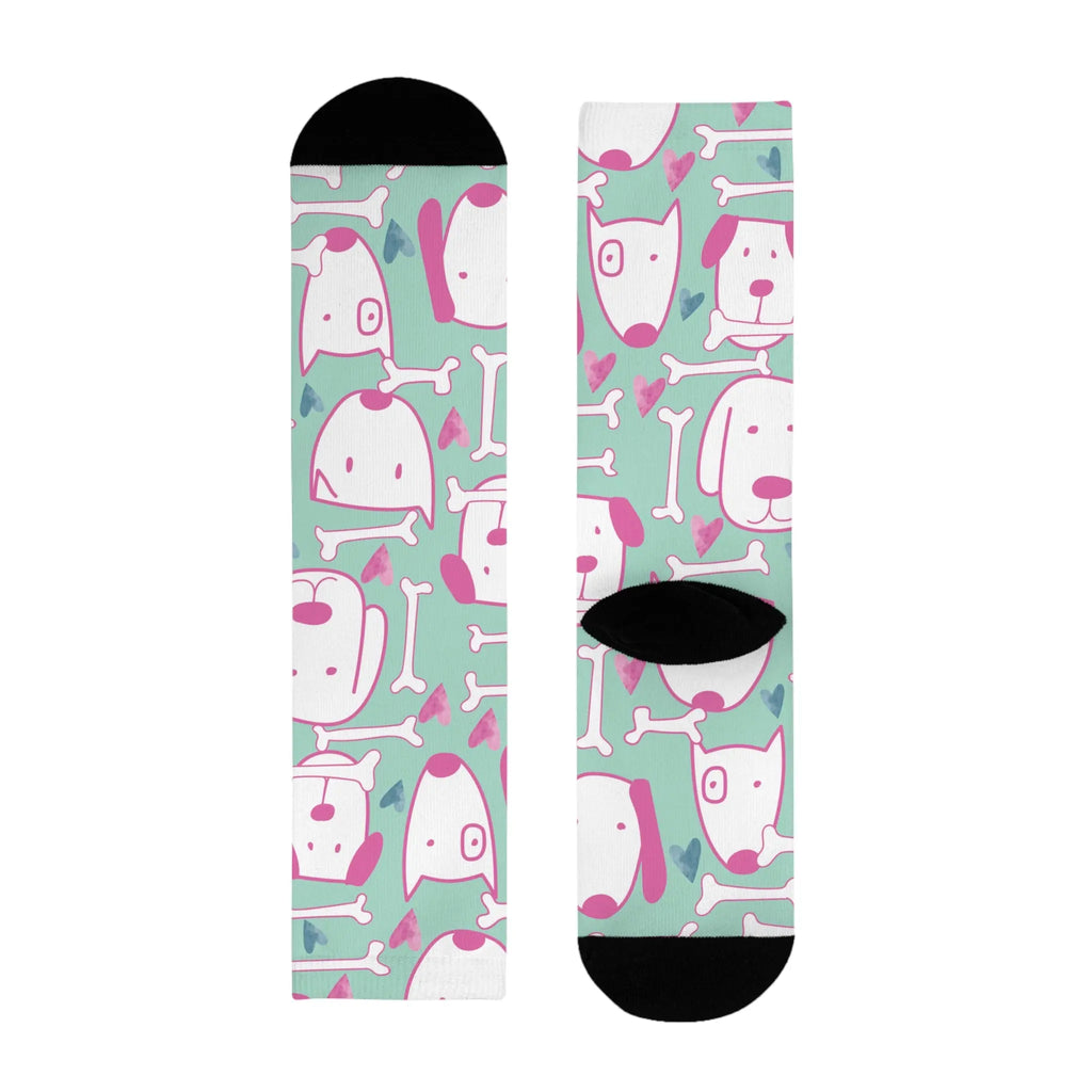 Cute Dog  Socks — Colorful Dog Design (Every Purchase Helps Rescue Dogs)