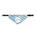 Blue Zebra "Darling"-Clip-On Bandana  - Every Purchase Helps Rescue Dogs