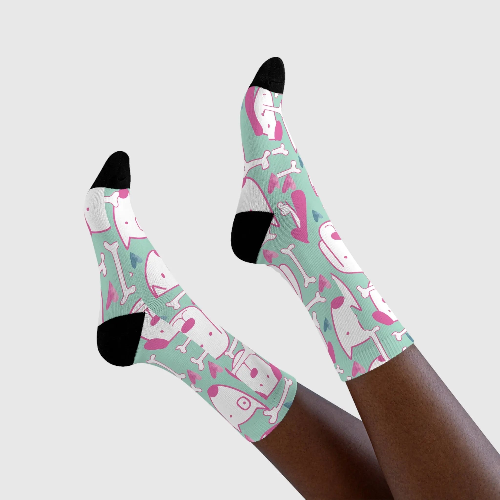 Cute Dog  Socks — Colorful Dog Design (Every Purchase Helps Rescue Dogs)