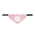 Pink Zebra "Darling" Clip-On Pet Bandana — Every Purchase Helps Rescue Dogs
