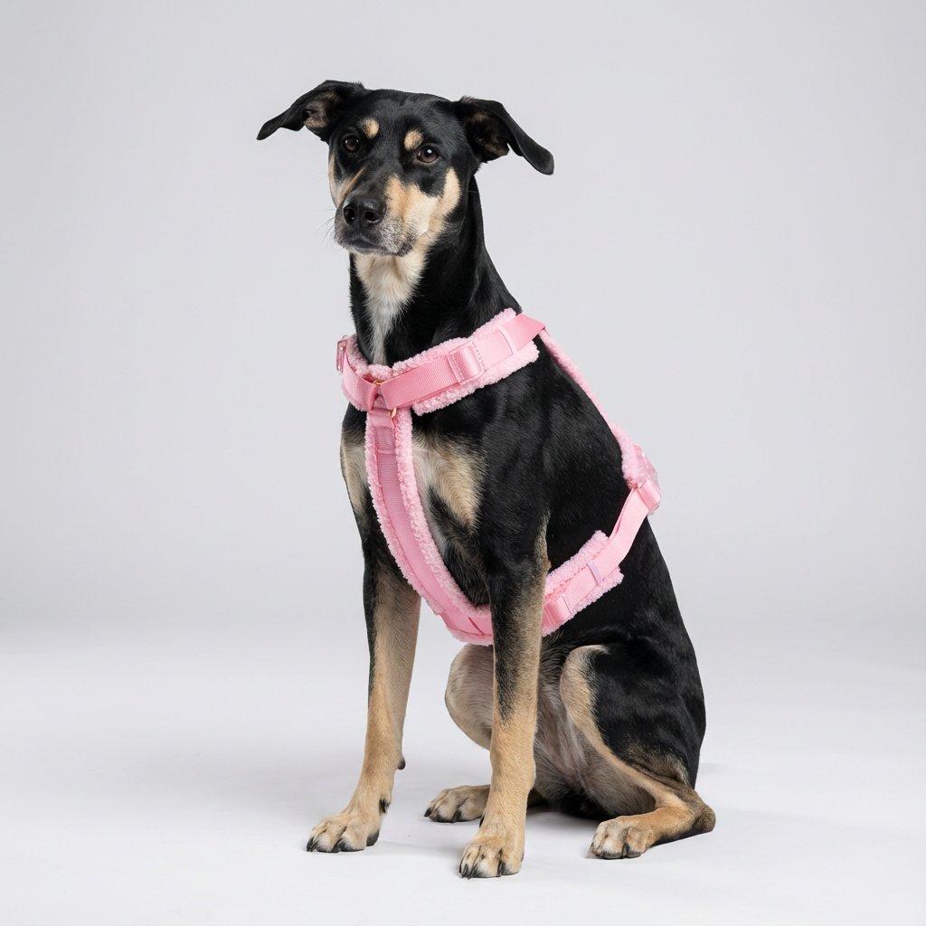 Teddy Harness Set - Pink